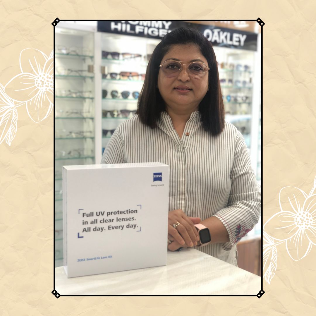 Customer with Zeiss full UV protection lenses